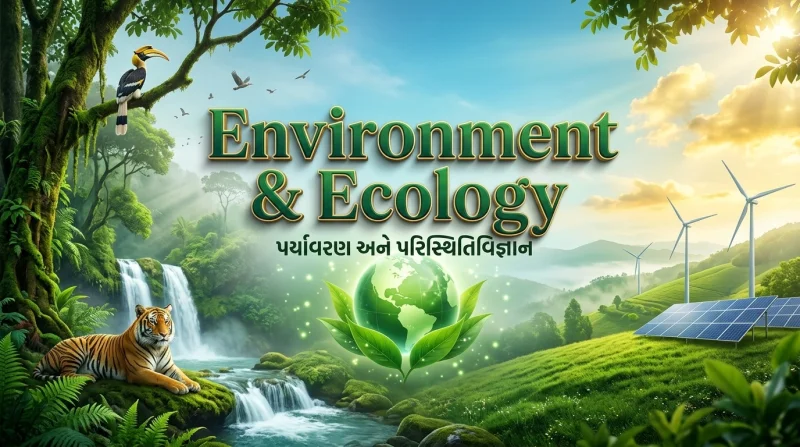 Environment & Ecology (પર્યાવરણ અને પરિસ્થિતિવિજ્ઞાન)